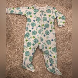 Designer LIMITED EDITION! Noomie x Robyn Blair Footie Pajamas - blue lollipop